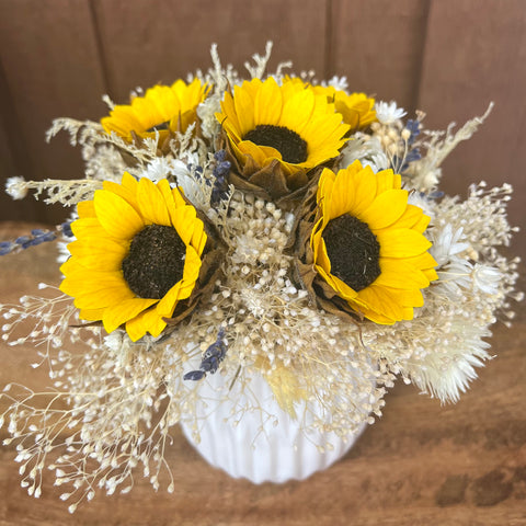 Petit Sunflower Preserved Arrangement